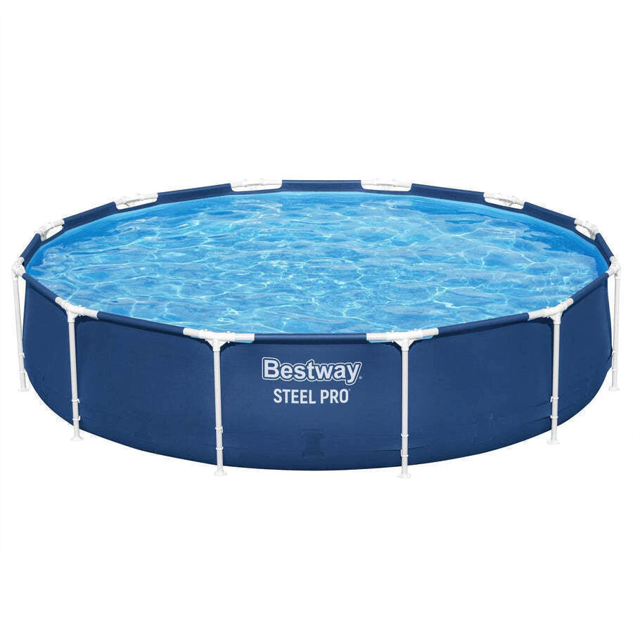 Piscina Bestway Redonda Steel Pro con filtro 3.66MX76Cm Azul